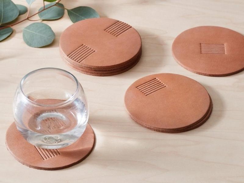 Leather Coasters for 3rd anniversary gifts