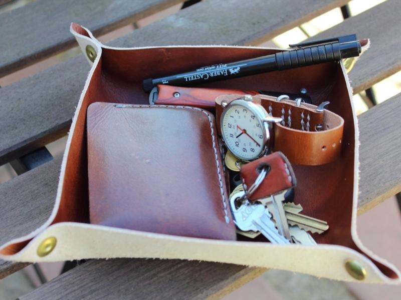 Leather Valet Tray for 3rd anniversary gifts