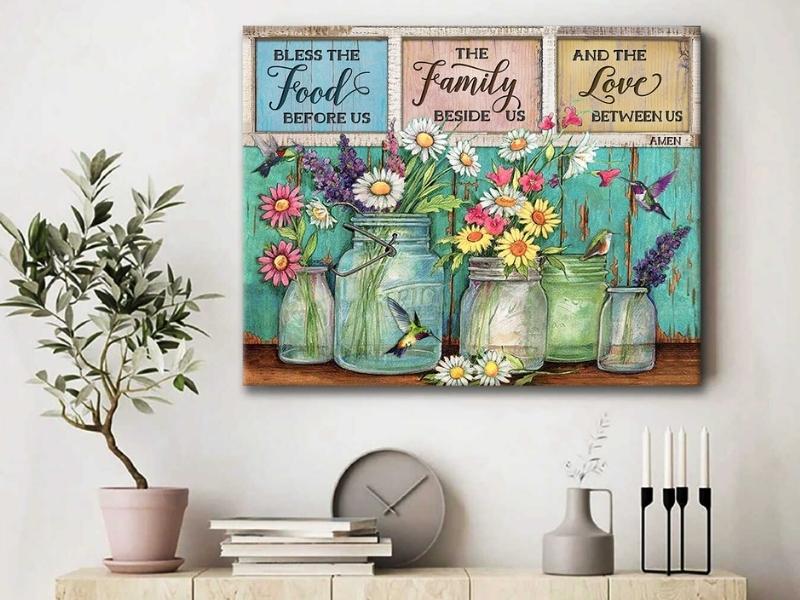 Farmhouse Canvas Wall Art Decor for 3rd anniversary gifts