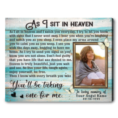 Custom Canvas Print Memory Gifts In Loving Memory Gifts Sympathy
