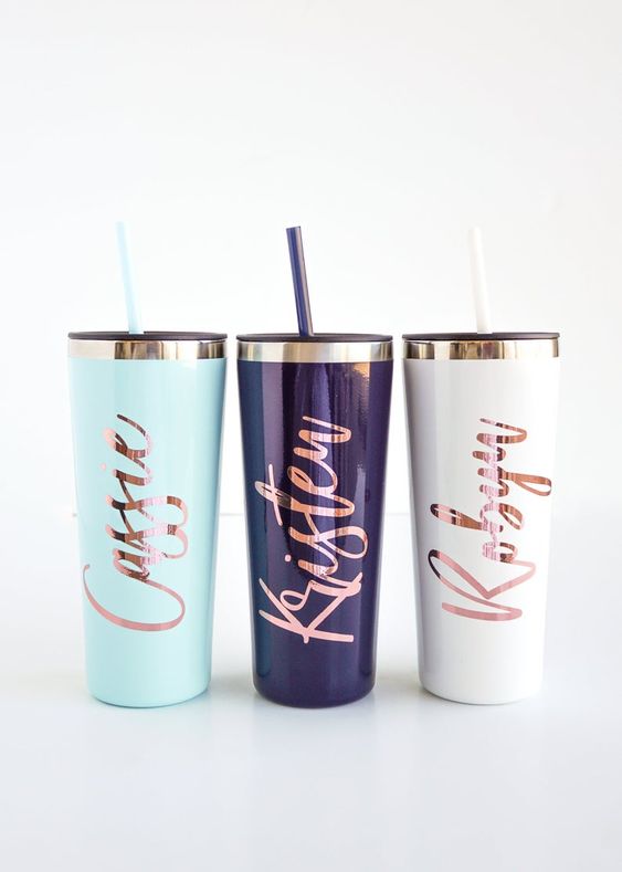 Valentine's day gift for sister Tall Tumblers with Straws