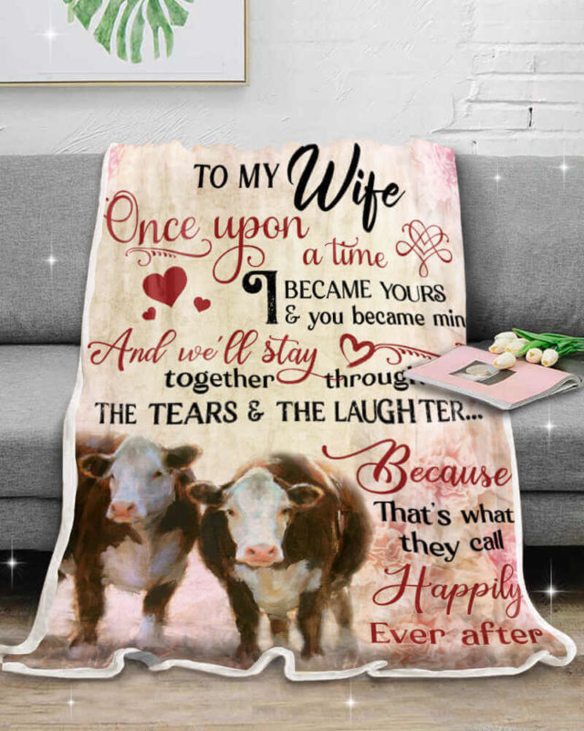 To My Wife Blanket - Personalized gifts for a bride.