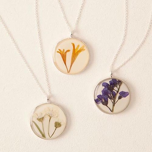 Birth Month Floral Necklace