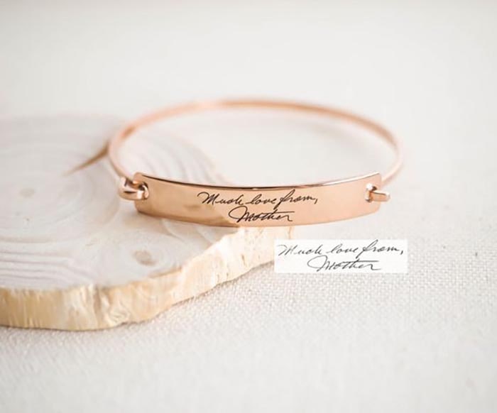 Custom Handwriting Bracelet For Mummy