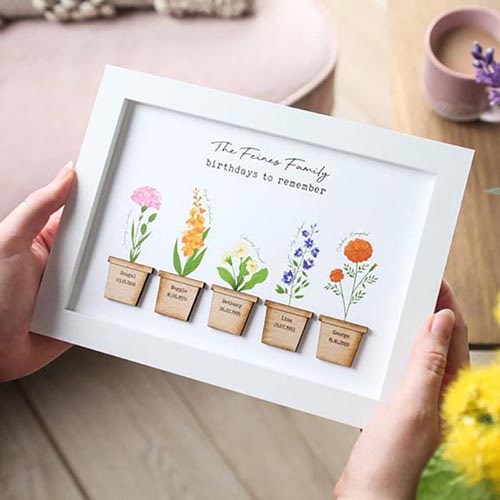 Family Flower Gift For Mother