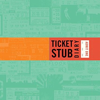 Valentines gift for him Ticket Stub Diary