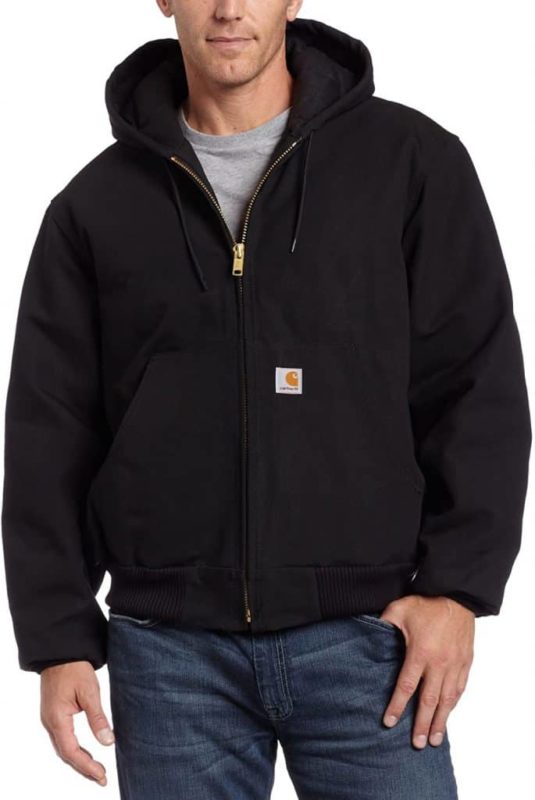 Valentines gift for him - Carhartt Men’s Quilted Flannel Lined Duck Active Jacket. Source: Fado.