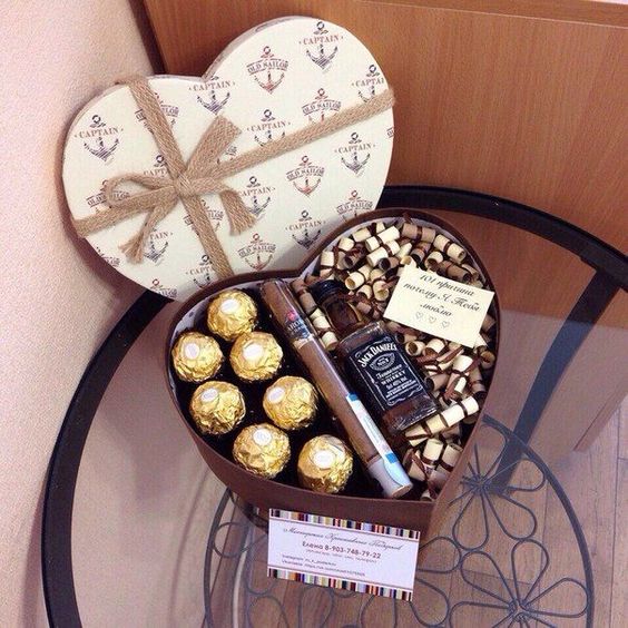 Valentines gift for him Valentine’s Day Chocolate Box for Him