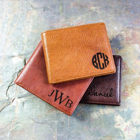 Handwriting Wallet - Unique Valentines gift idea for him