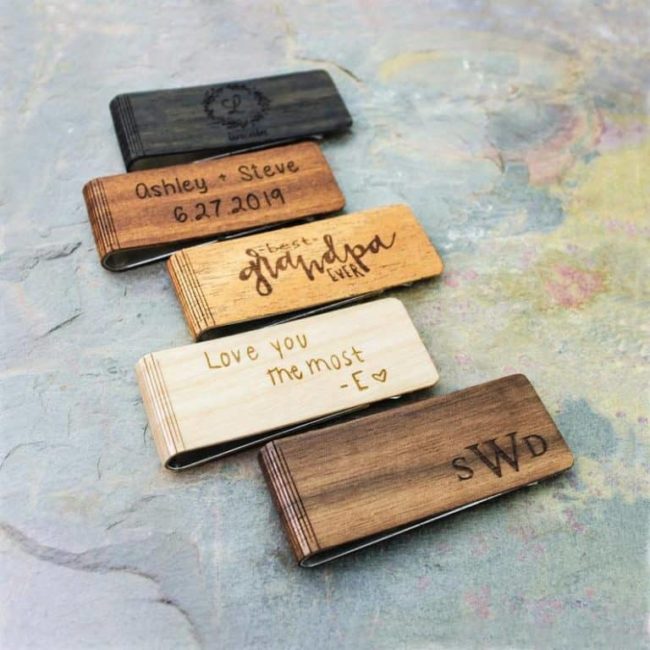 valentine's day gifts for him - Personalized Money Clip