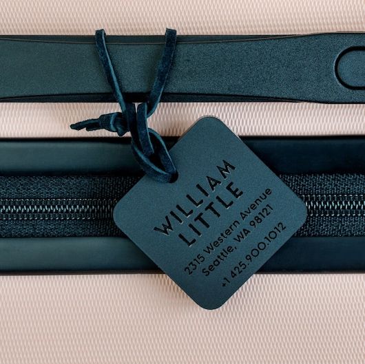 Best Valentines day presents for boyfriend - Engraved Luggage Tag