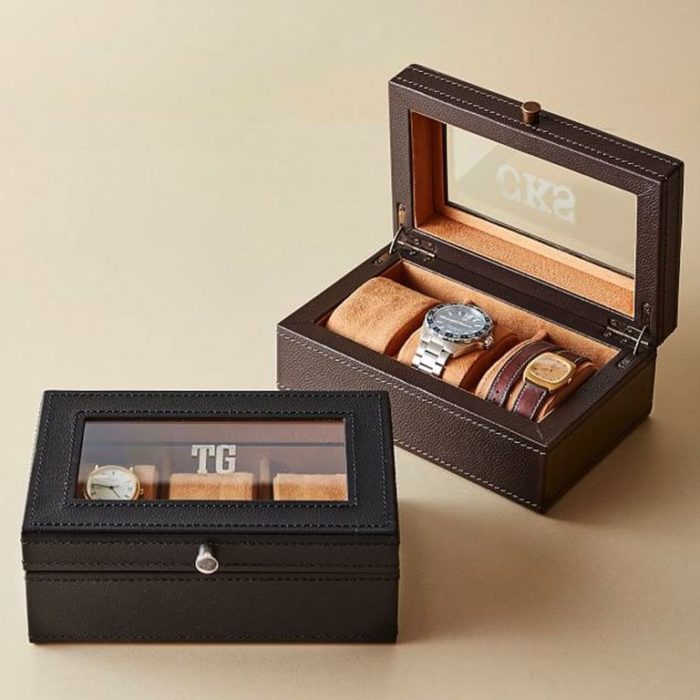 Valentine gifts for boyfriend Grant Leather Watch Box