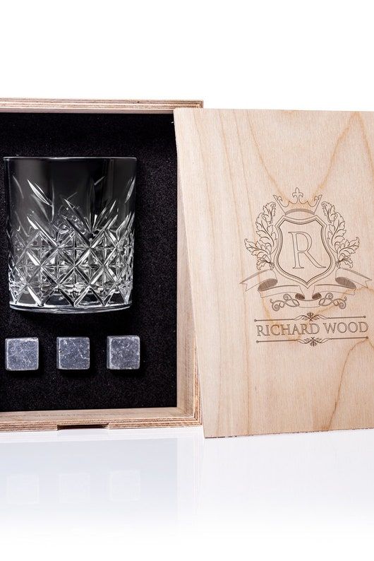 Best Valentine gifts for boyfriend idea - Personalized Whisky Glass Set