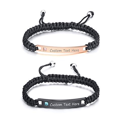 Valentine gifts for boyfriend Matching Custom Bracelets
