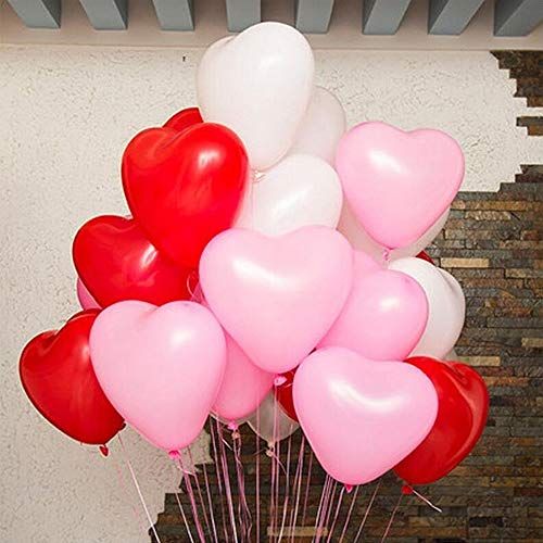 Best Valentine Gifts For Boyfriend - Heart Shape Latex Balloons