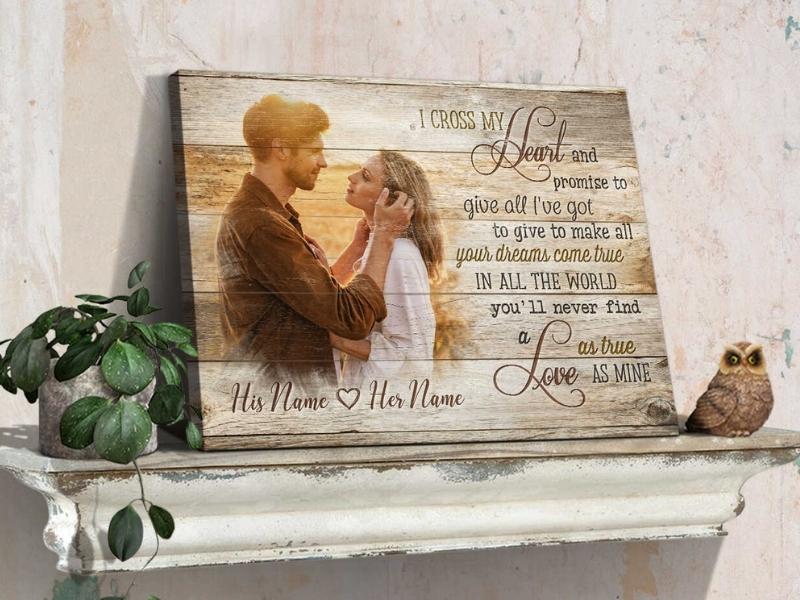 personalized photo gift - the traditional 1st anniversary ideas