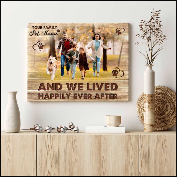 Valentine Gifts For Husband Family Photo Gifts "And we lived happily ever after"
