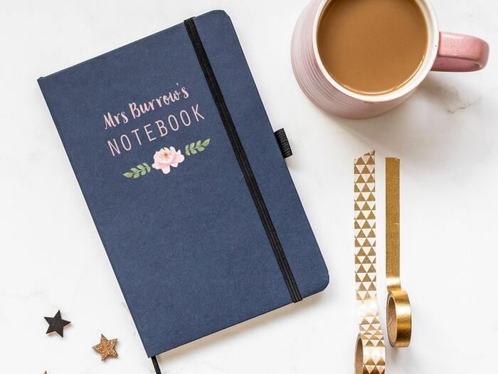 Personalized Notebook - Valentine gift for teachers.