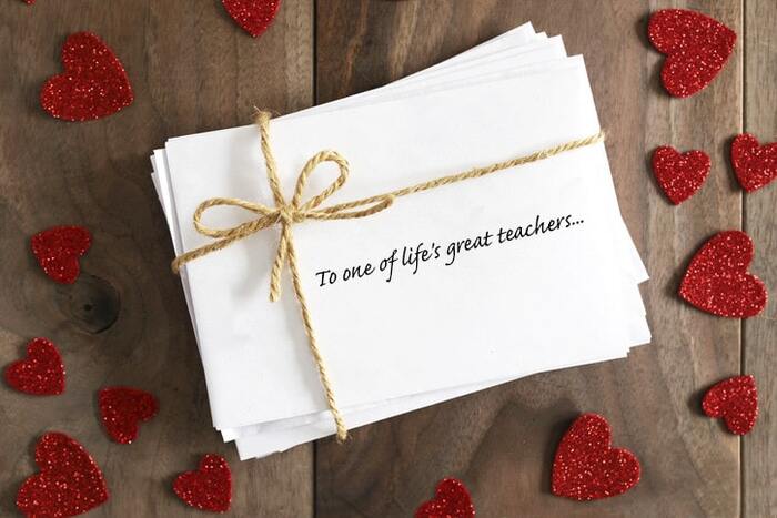 A Heartfelt Letter - Valentine gift for teacher.