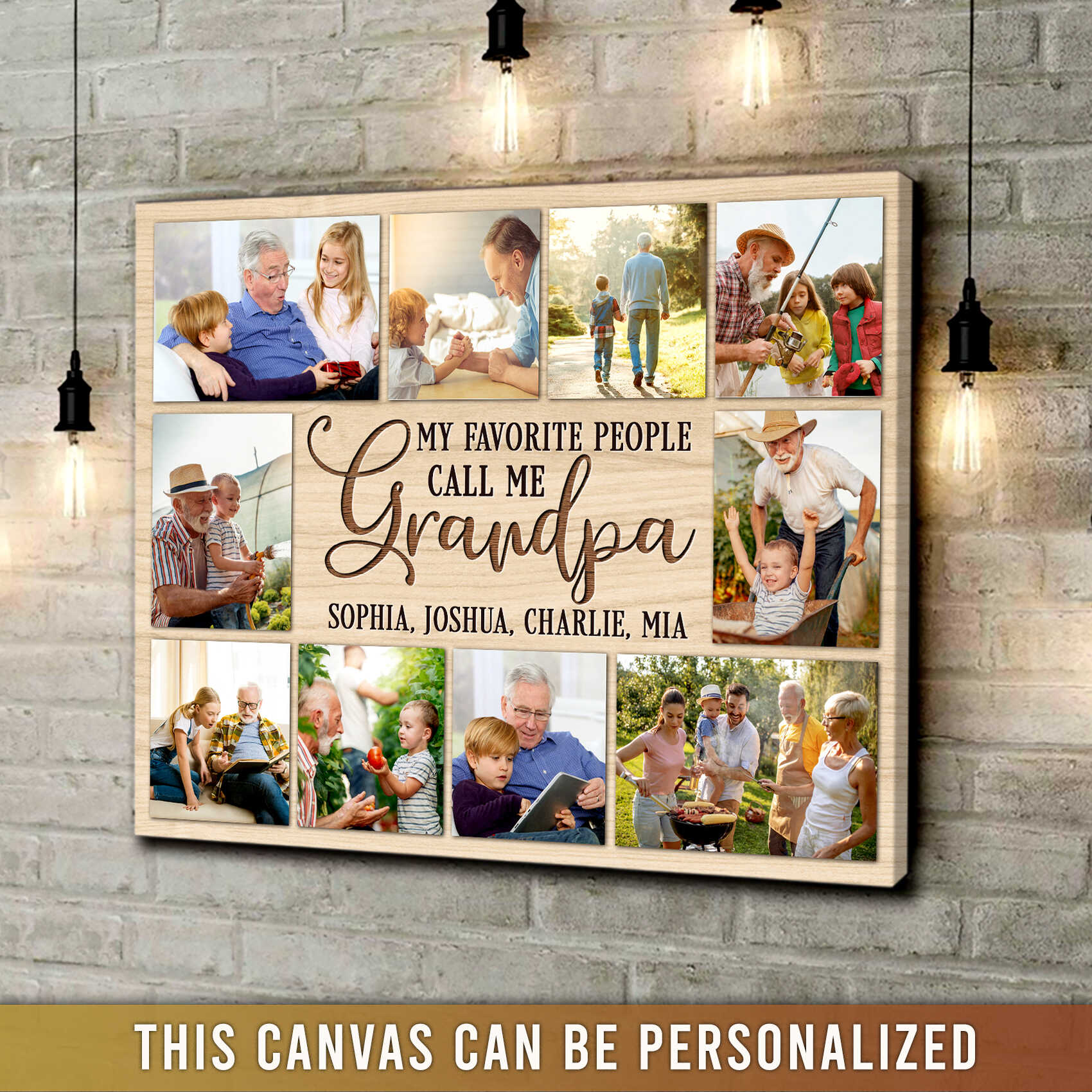 Unique 50th Birthday Gifts For Her Custom Photo Canvas Collage - Oh Canvas