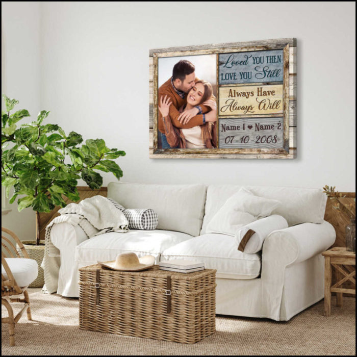 Loved You Then Love You Still Wall Art Decor: Heartfelt Wedding Gifts For Bride From Groom