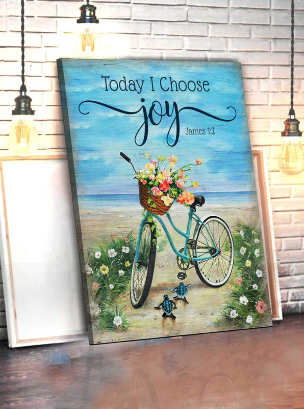 gifts for male teachers - "Today I Choose Joy" Canvas