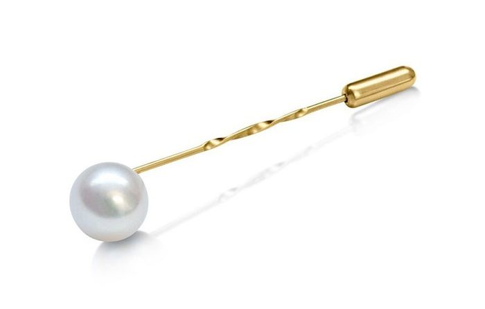 pearl gift ideas Minimalist Pearl Tie Pin