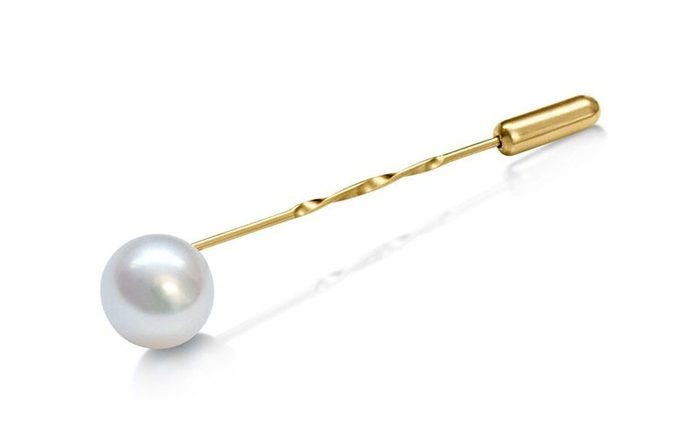 Pearl Gift Ideas Minimalist Pearl Tie Pin