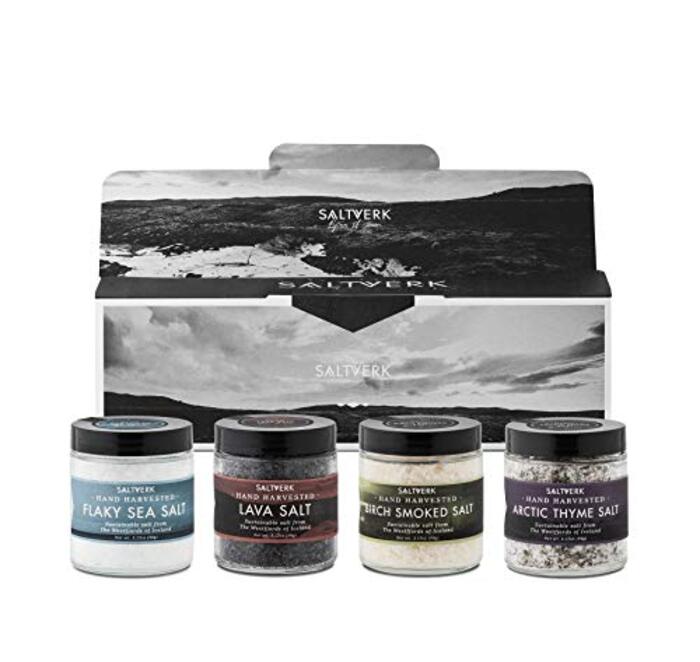 Valentine gift for dad Icelandic Flavor Salt Gift Set by Saltverk