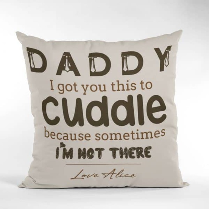 Valentine gift for dad Throw Pillow
