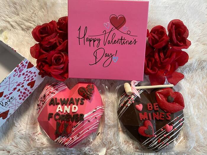 Chocolate Valentine'S Gift Box - Last Minute Valentine'S Gift For Parents. 