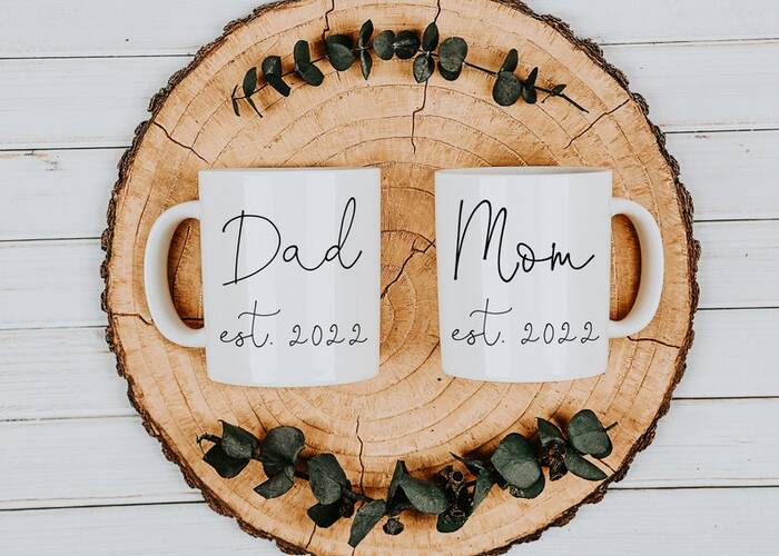 Mug Set For Mom And Dad - Valentine'S Gifts For Parents From Son
