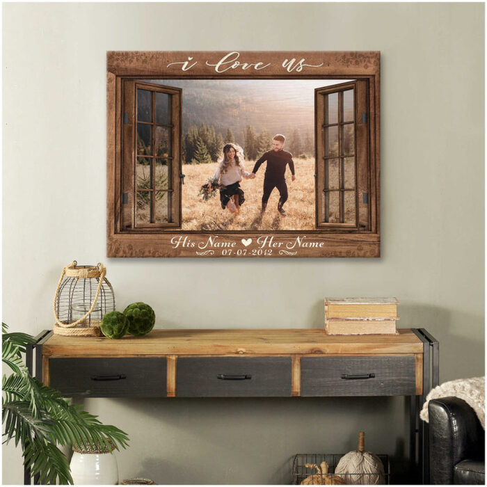 Personalized Wedding Canvas Print - Wedding Gift For Brother. 