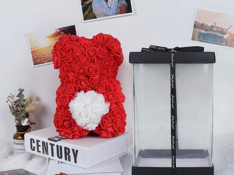 Rose Bear for anniversary gift ideas for her