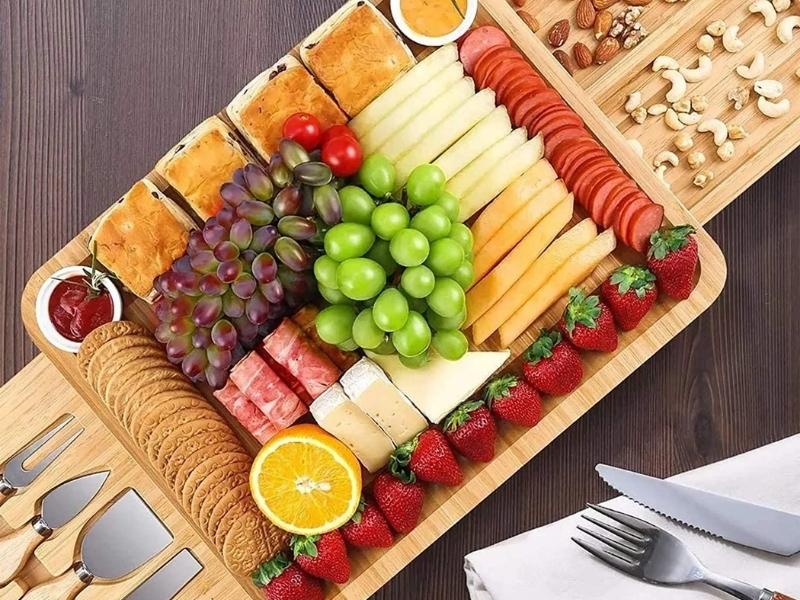 Charcuterie Board Set For Practical Anniversary Gift For Wife