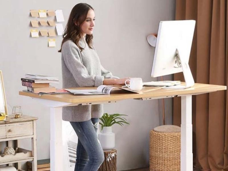 Bamboo Standing Desk for anniversary presents for her