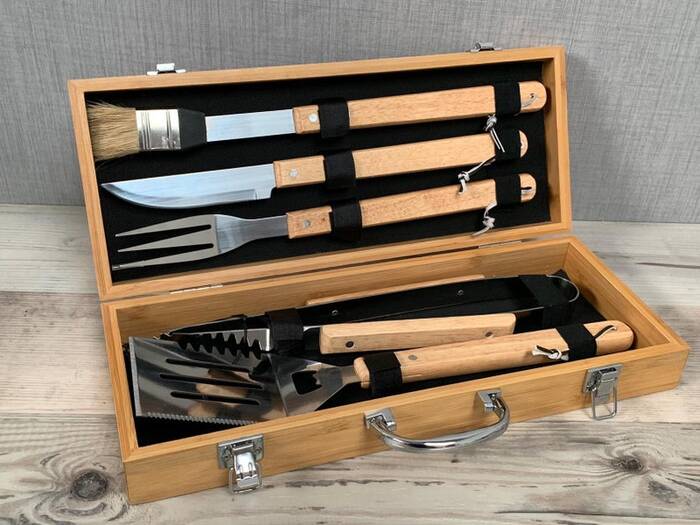 Bbq Tool Set - Wedding Gift For A Brother.