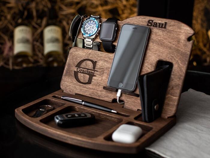 Personalized Docking Station - Wedding Gift To Brother. 
