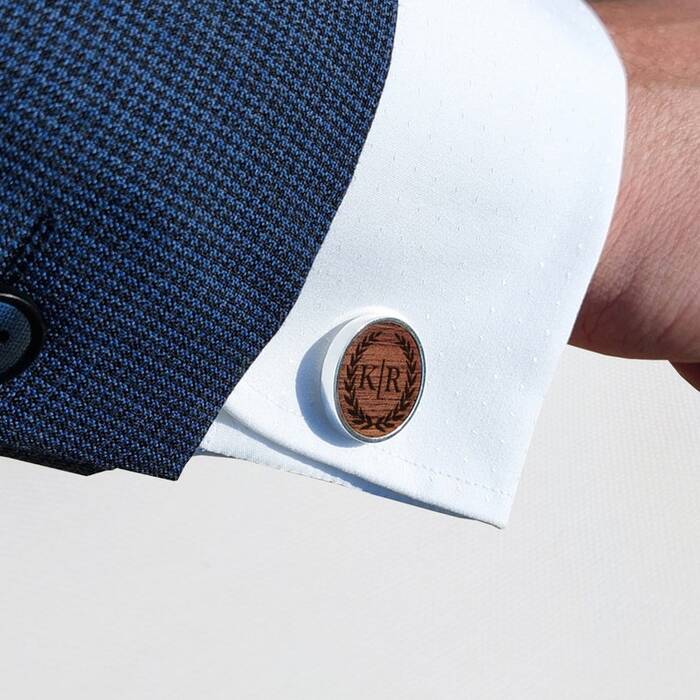 Engravable Cufflinks - Wedding Gift To Brother.