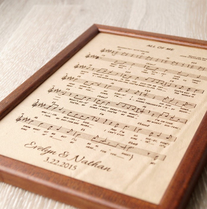 The Leather Music Sheet