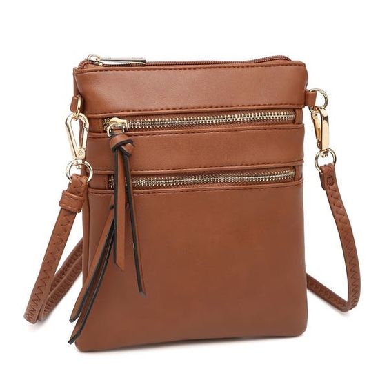 luxury mother's day gifts Small Triple Zip Crossbody Bag