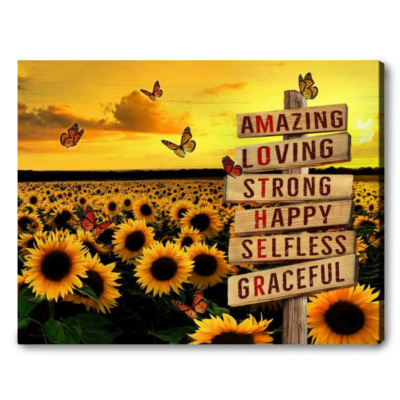 Customized Special Meaning of Mother Gift For Mom Canvas Print Art