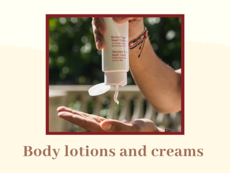 Body lotions and creams for anniversary gifts for parents 