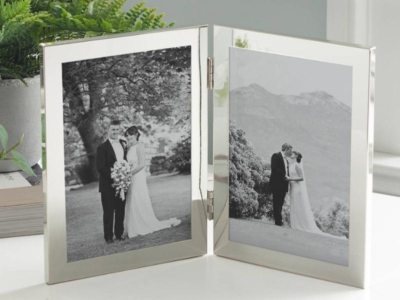 Silver Two Picture Frame for anniversary gift ideas for parents