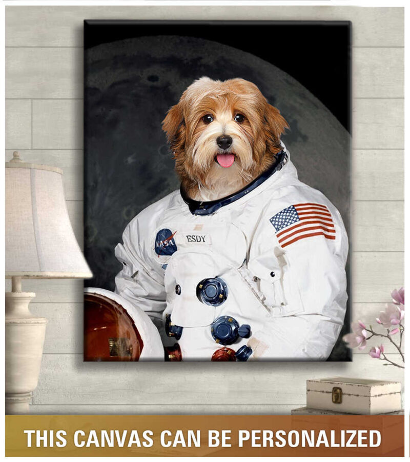 Astronaut Custom Pet Portraits Personalized Pet Gifts Illustration 3