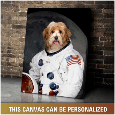 Astronaut Custom Pet Portraits Personalized Pet Gifts Illustration 4