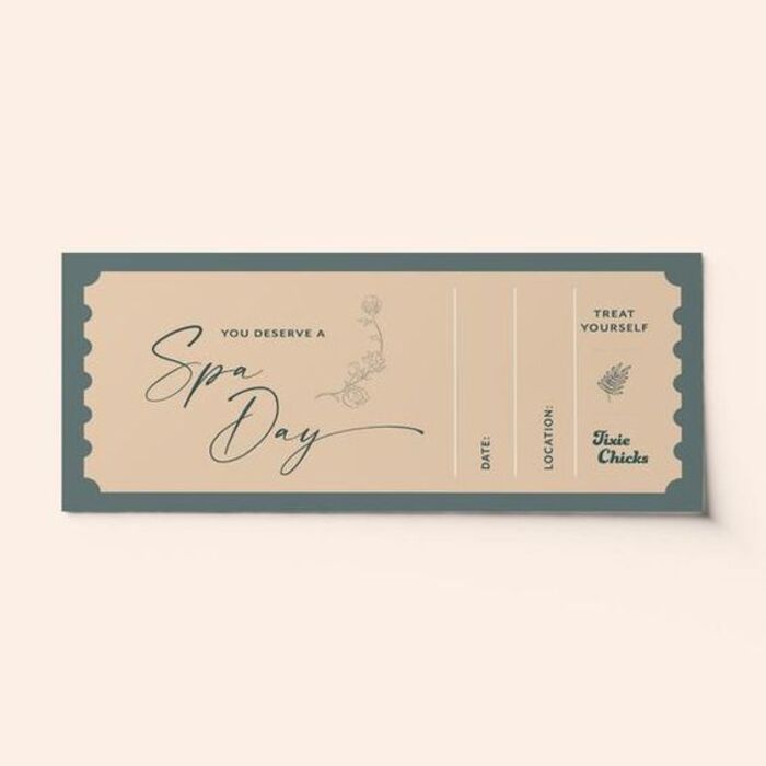 Spa gift cards for her