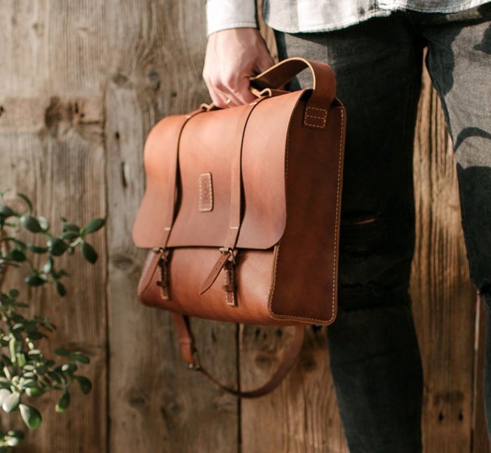 Leather Bag Gift For Male Teacher