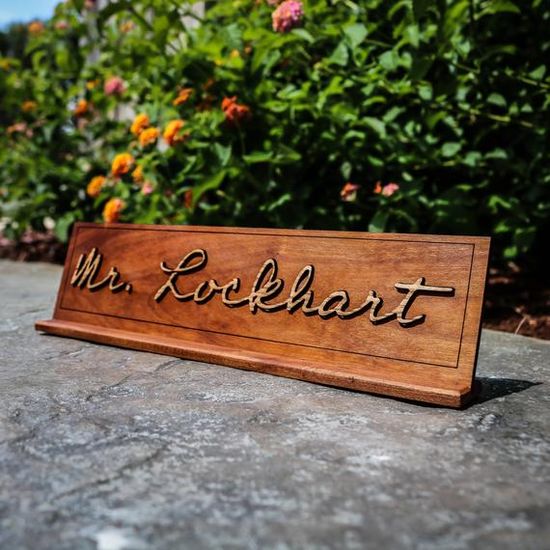 Teacher Name Plate gifts for male teachers