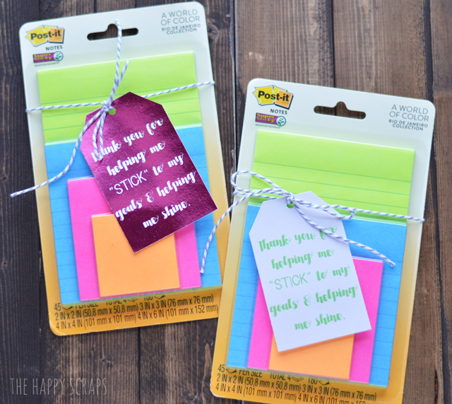 Sticky Notes for the gifts for male teachers